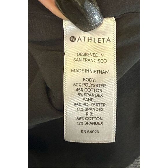Athleta Fitted Victory Full Zip Up Charcoal Grey Hoodie Jacket Women’s Medium - Picture 7 of 11